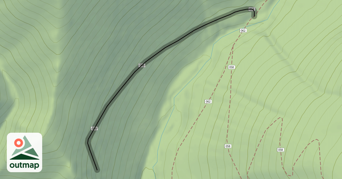 Map of Tanner Hollow - Big John Trail