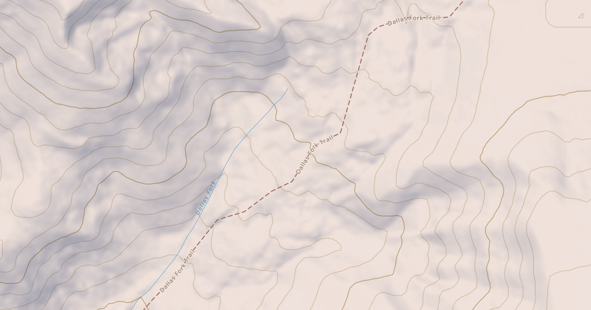 Map preview of Dallas Fork Snowmobile