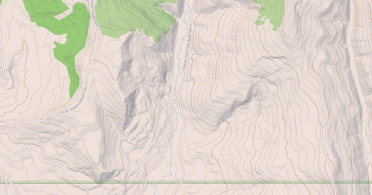 Map preview of POLE CREEK RIDGE SPUR A