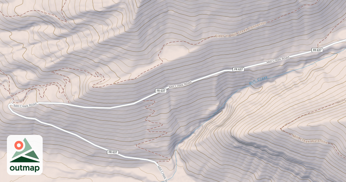 Map of MILL CREEK