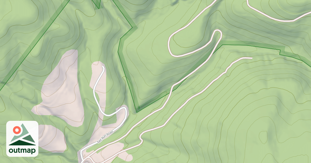 Map of MOZARK KNOB S.