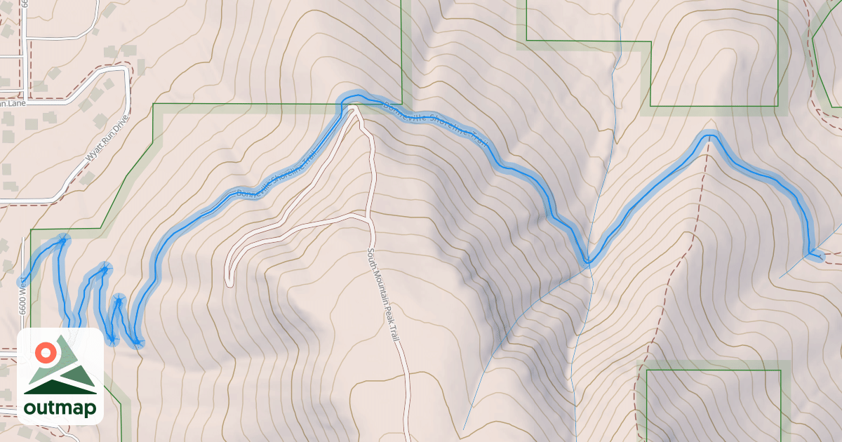 Map of Bonneville Shoreline Trail