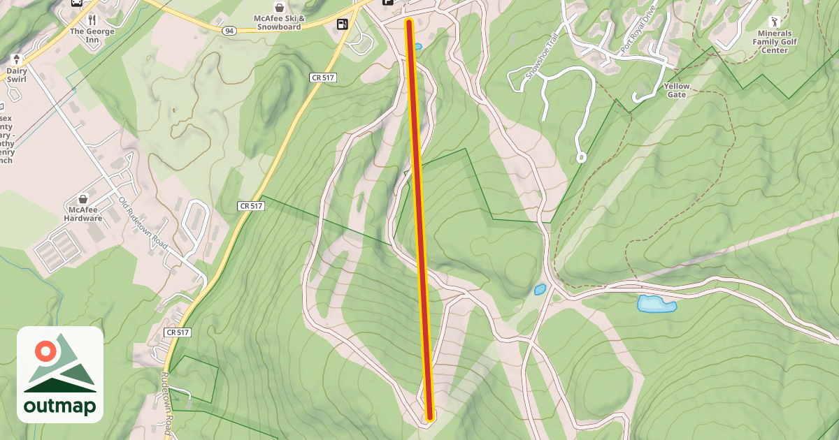 Map of Bear Peak Express