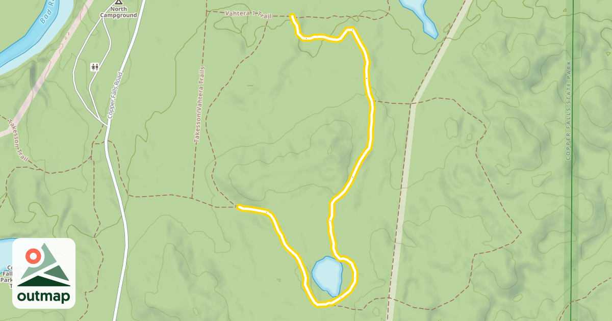Map of Vahtera 1 Trail