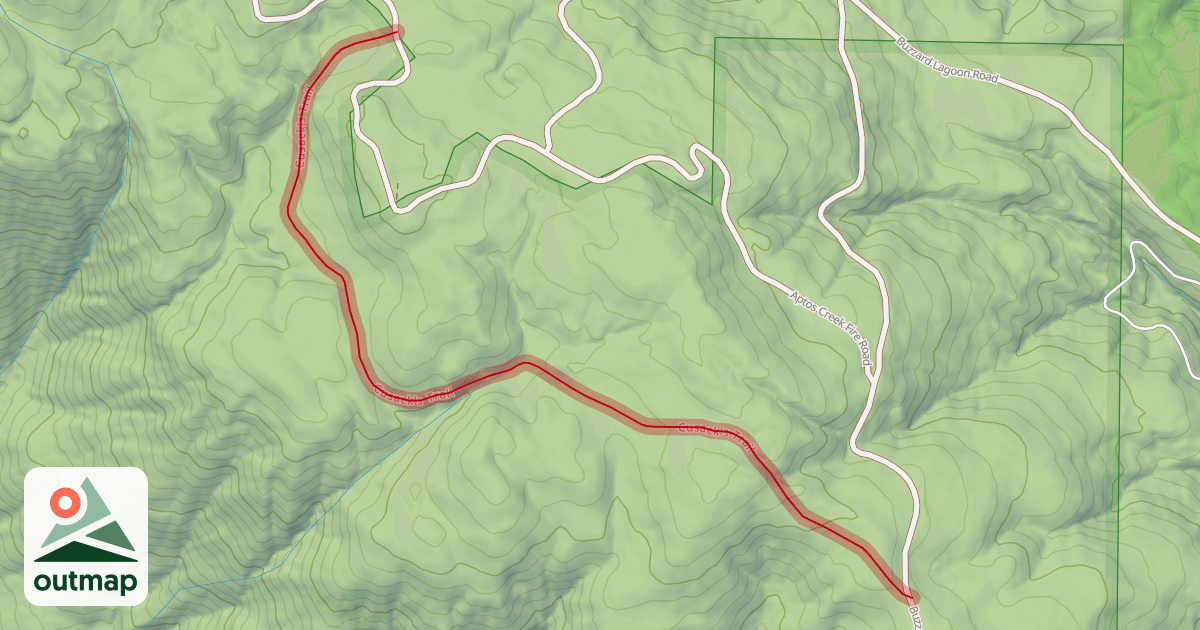 Map of Cusack's Trail