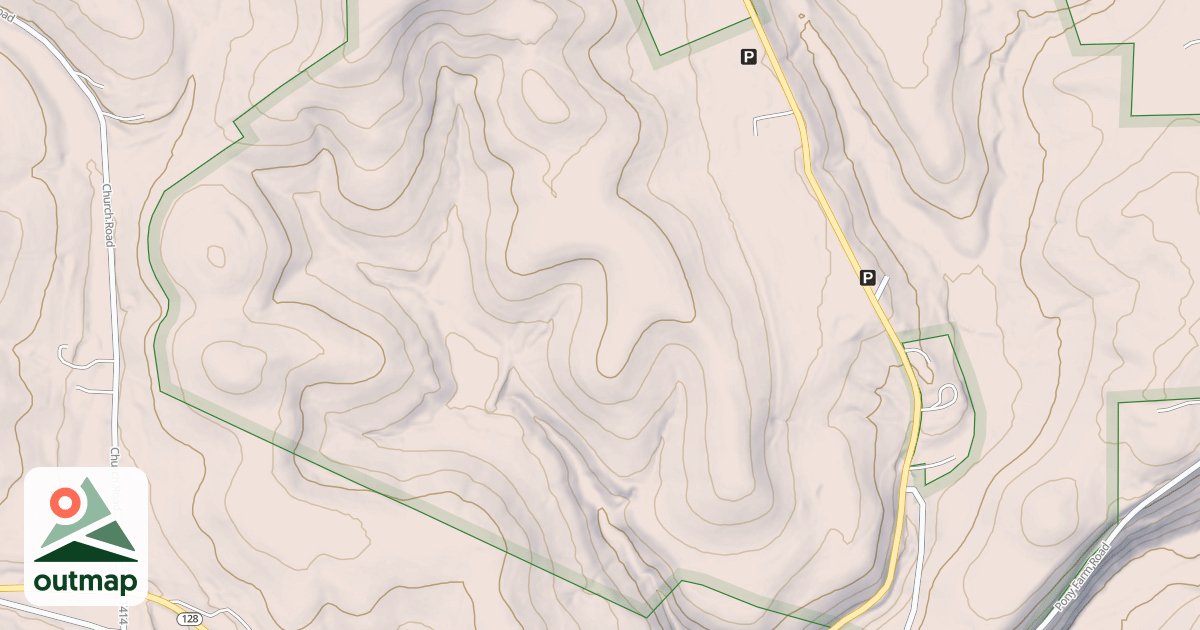 Map of ATV/Disabled Person Route
