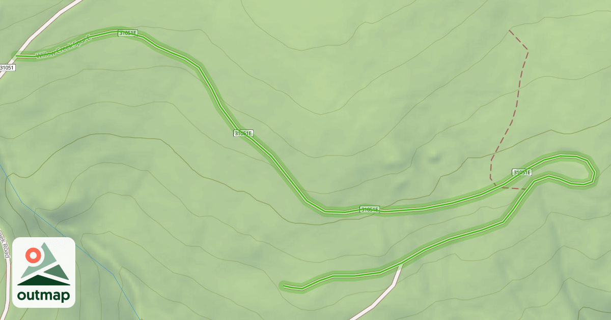 Map of Willow Creek Spur E