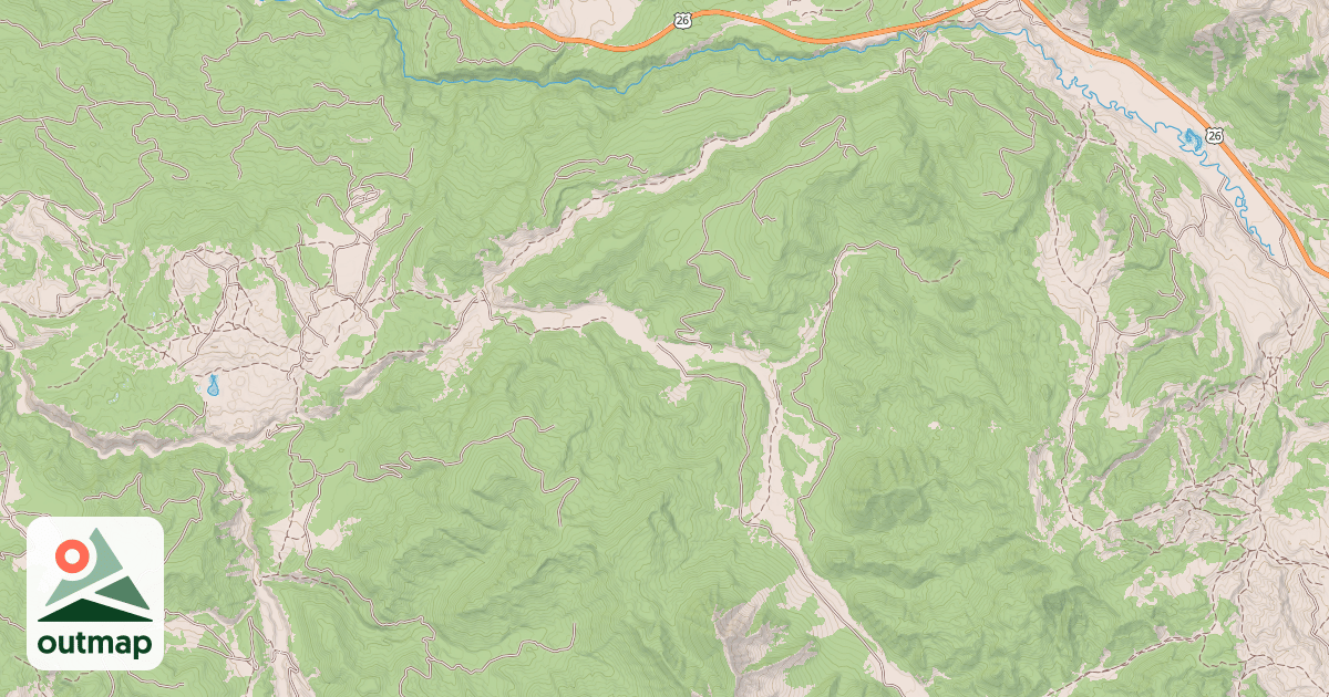 Map of FLAGSTAFF-SPREAD CREEK