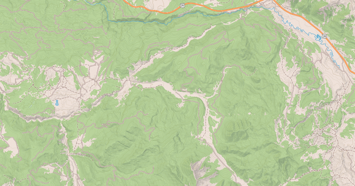 Map preview of FLAGSTAFF-SPREAD CREEK