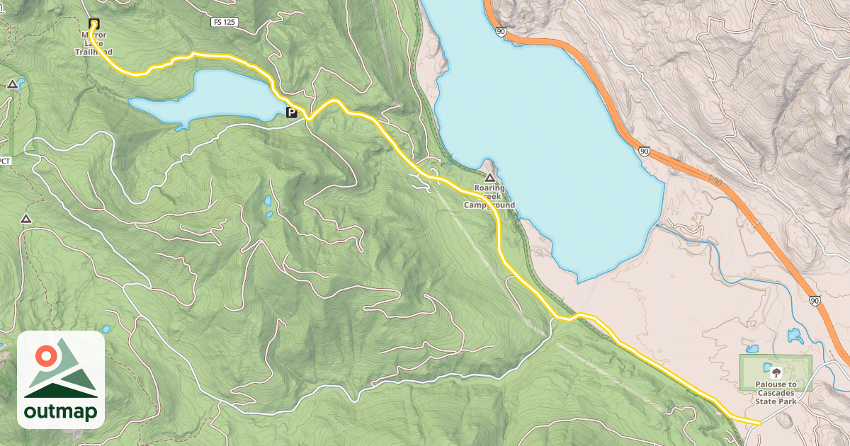Map of Forest Road 5480
