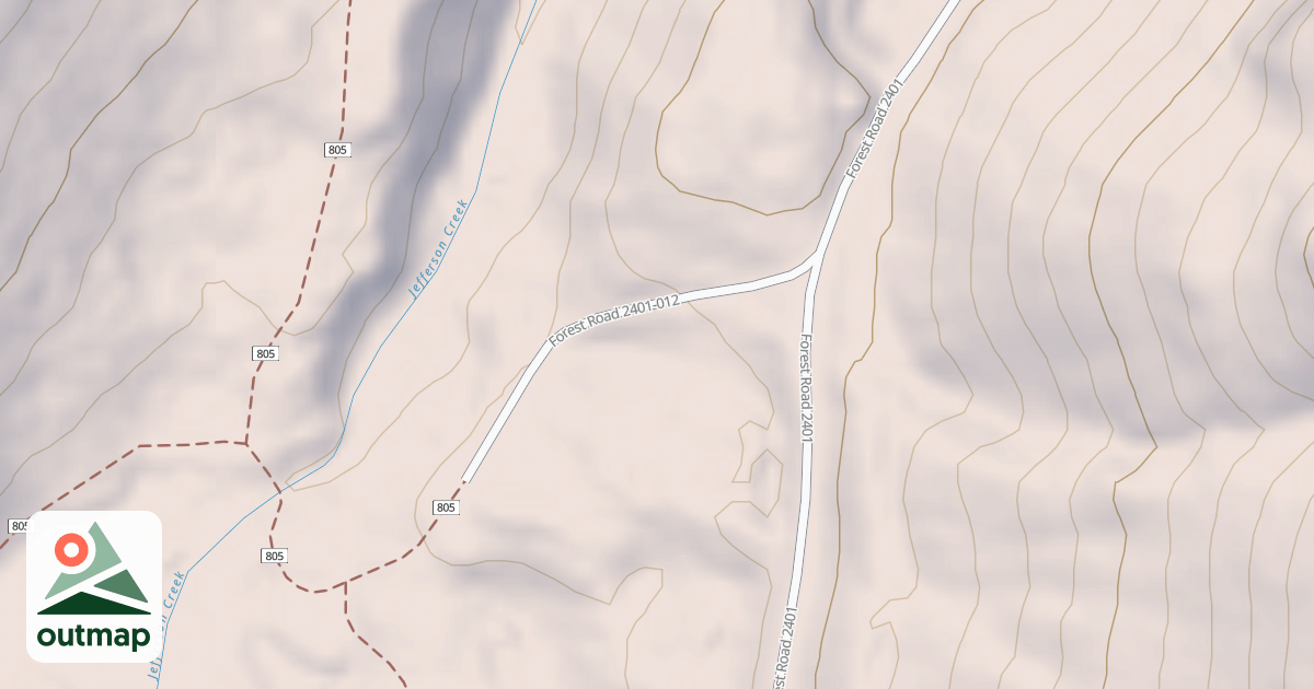 Map of ELK LAKE TH