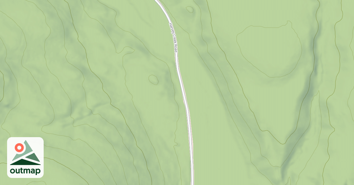 Map of HARVEY CREEK