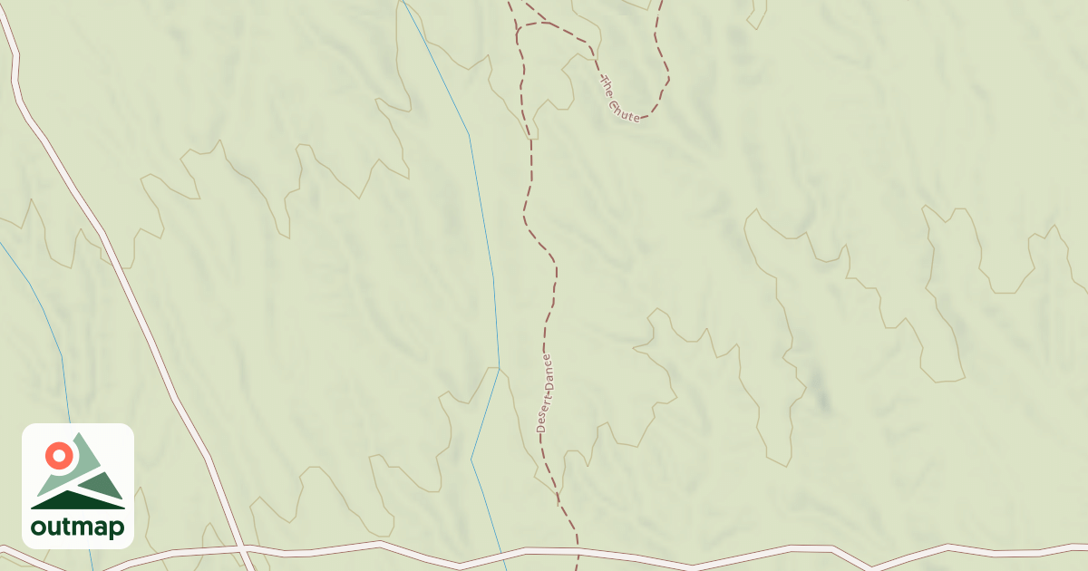 Map of Dona Ana Mtn - Trail System