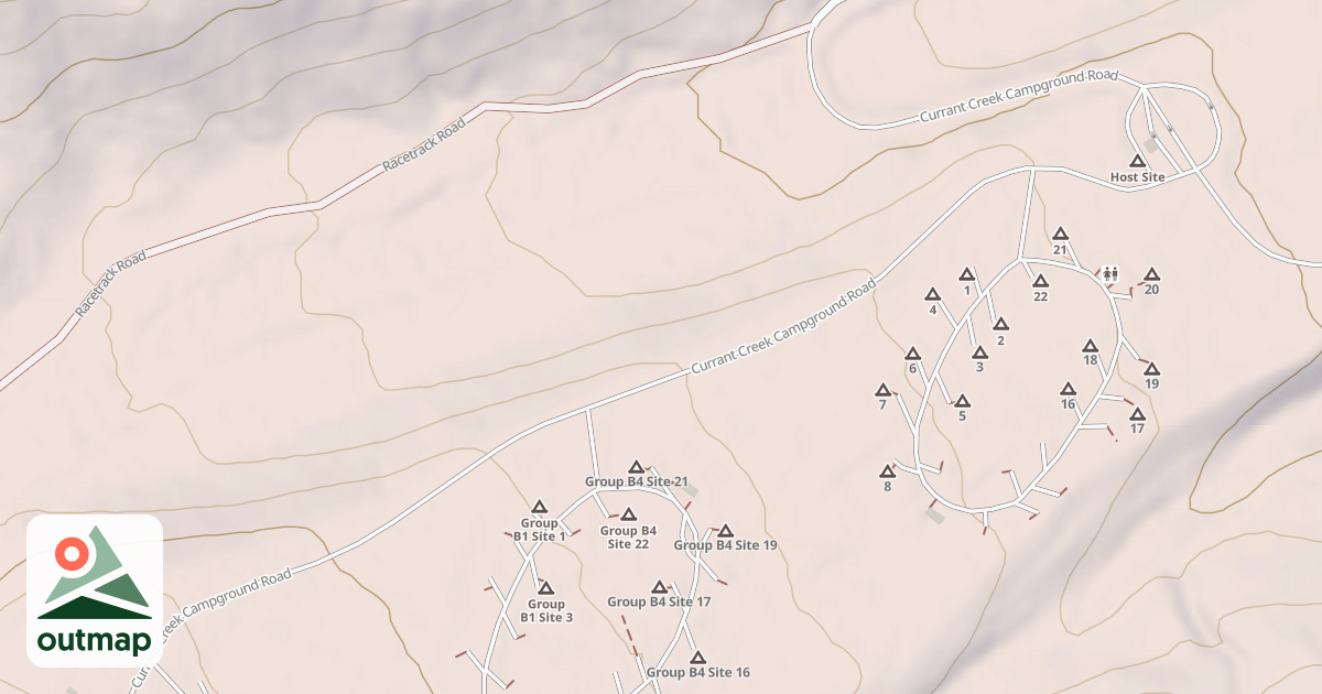 Map of CURRANT CREEK CAMPGROUND