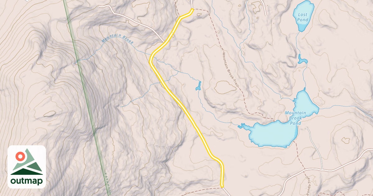 Map of Mountain Brook Trail