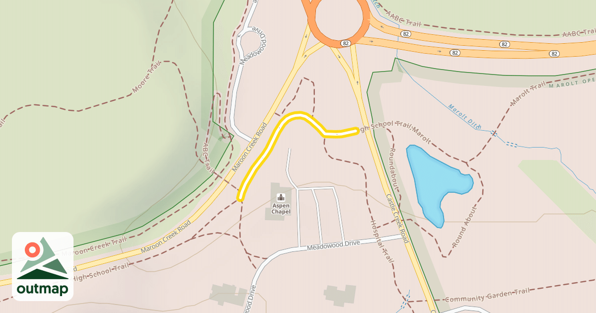 Map of High School Trail;Marolt