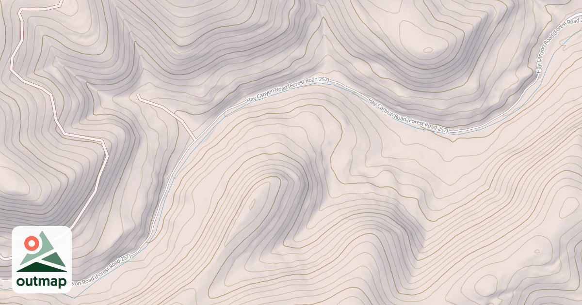 Map of HAY CANYON