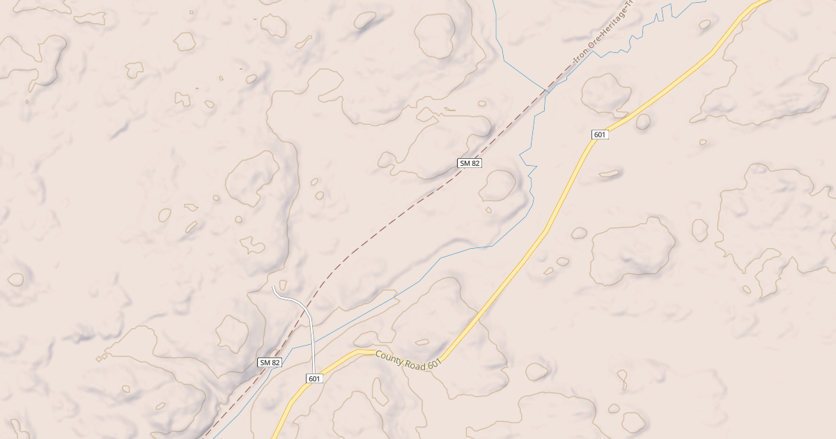 Map preview of Iron Ore Heritage Trail