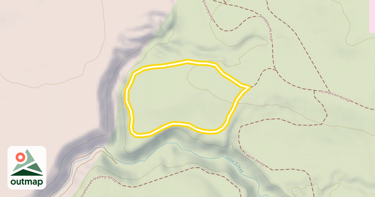 Map of Joanna's Wood Loop
