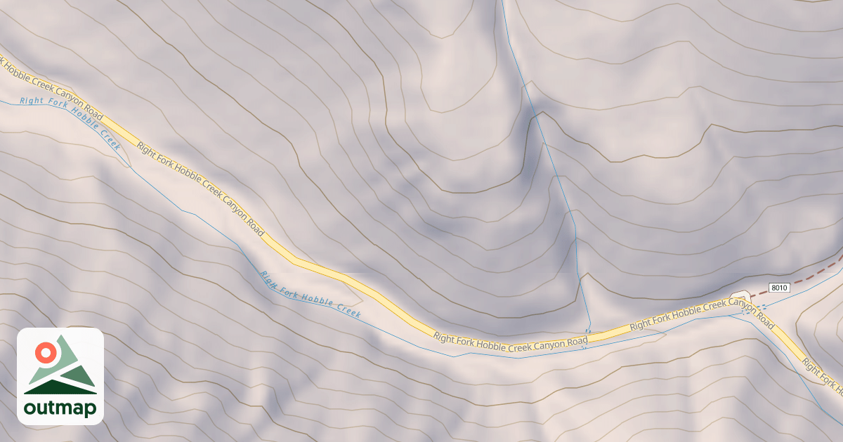 Map of HOBBLE FORK CANYON