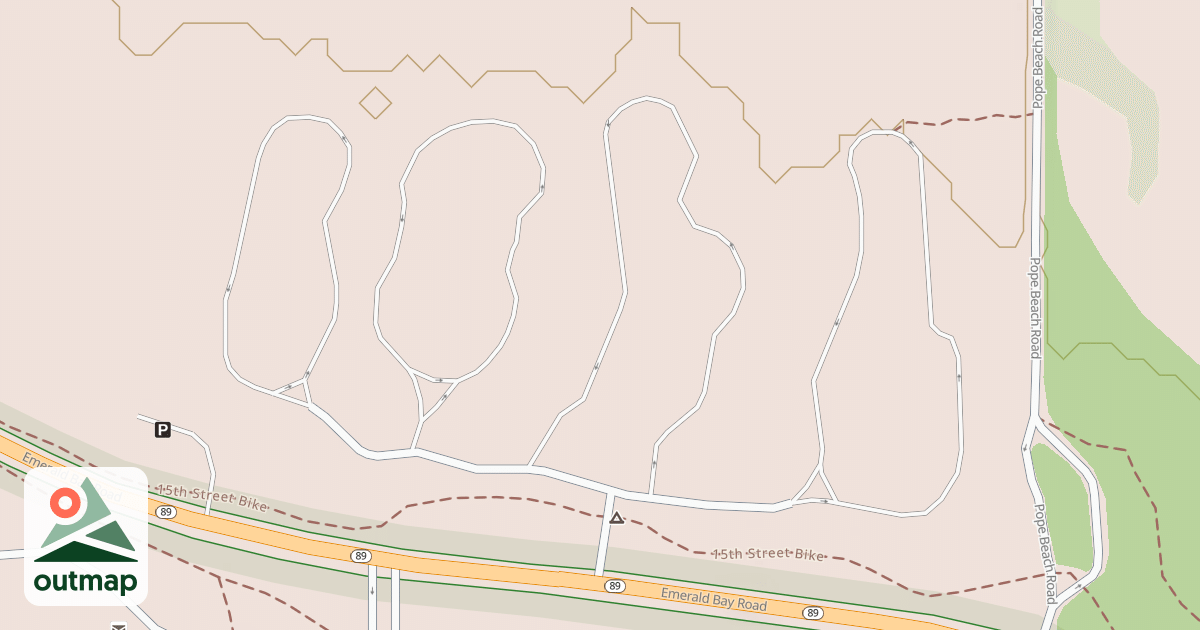 Map of CAMP RICHARDSON CAMPGROUND - N
