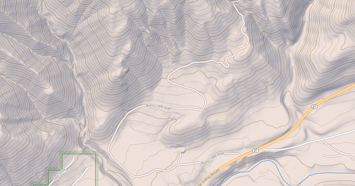 Map preview of BURNS CREEK