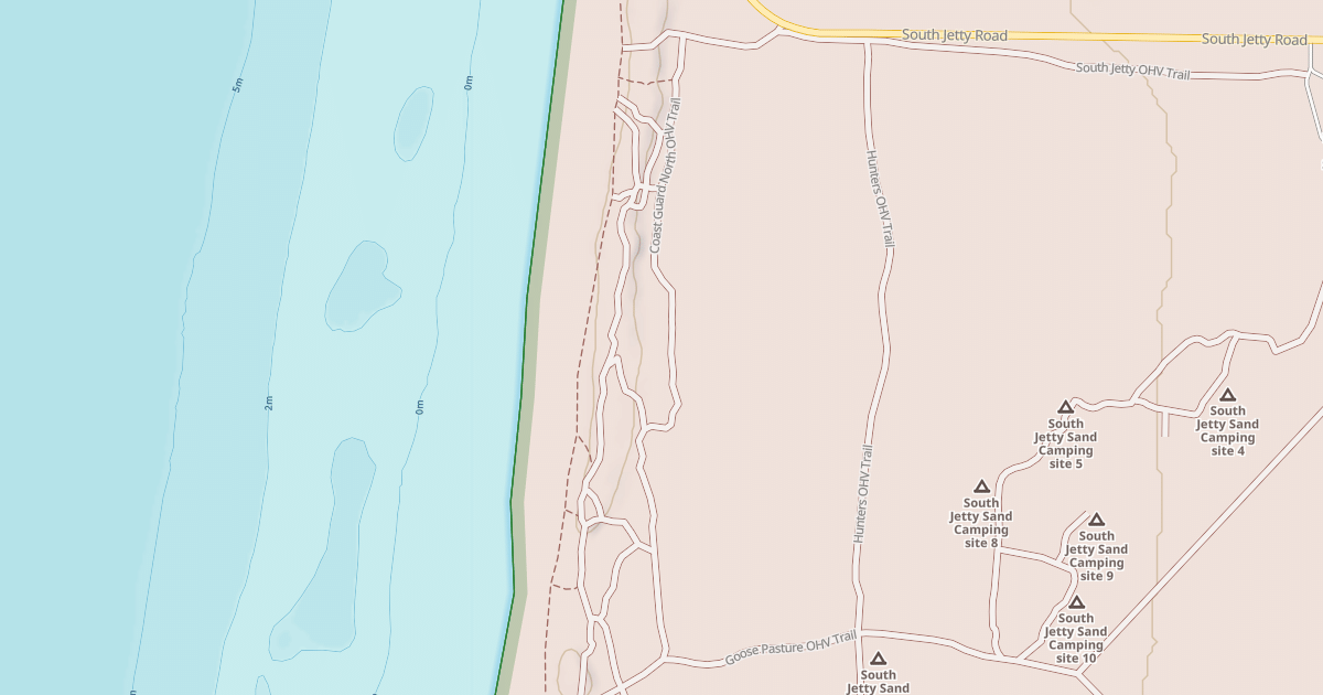 Map preview of Coast Guard North Ohv Trail