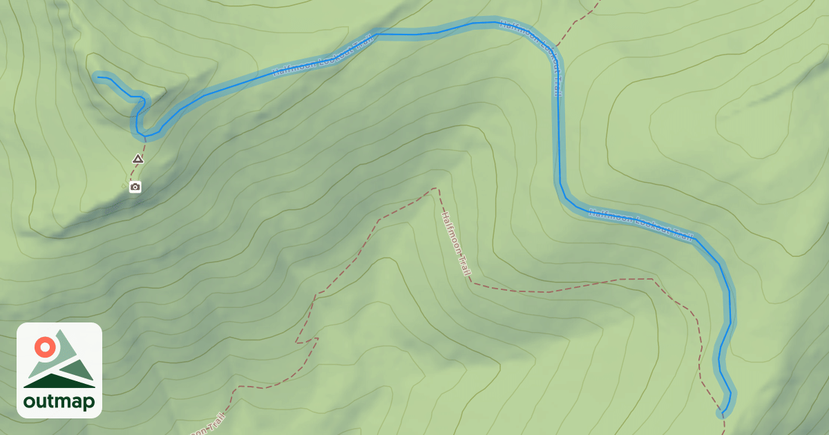 Map of Halfmoon Lookout Trail