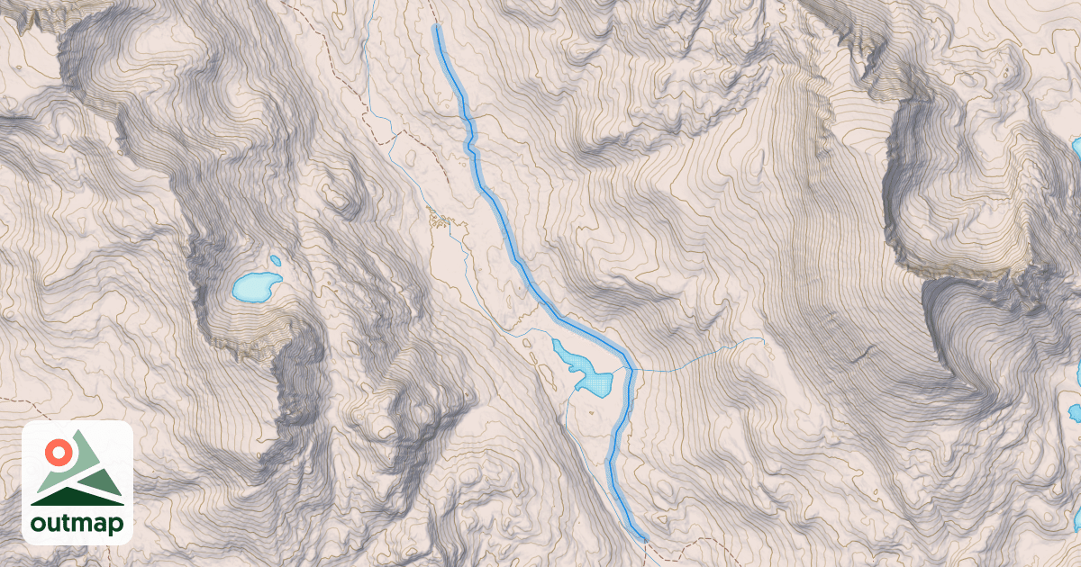 Map of Hay Pass Trail