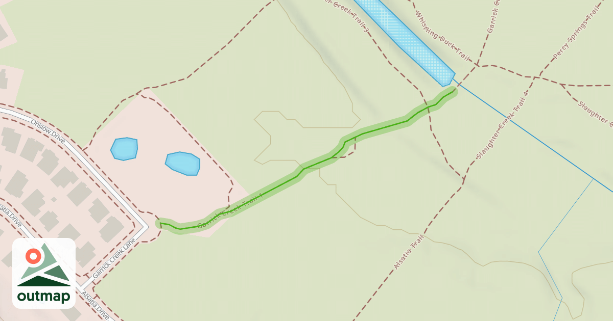 Map of Garrick Creek Trail 1