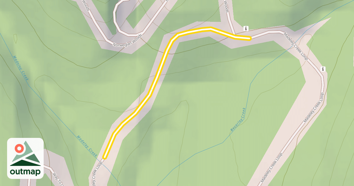 Map of Madeley Creek Loop