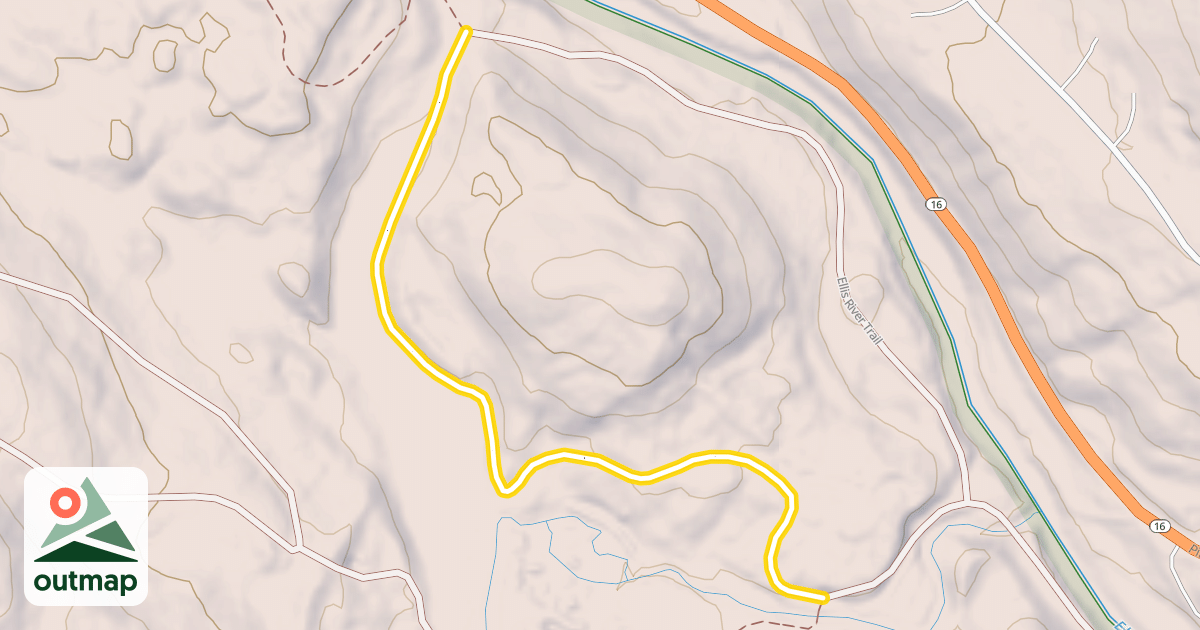 Map of Ellis River Trail