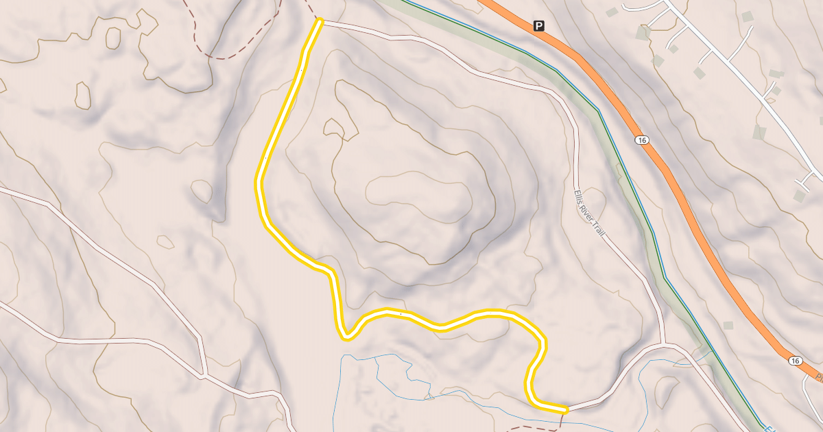 Map preview of Ellis River Trail