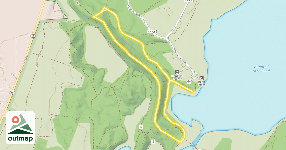 Map of West Esker Trail