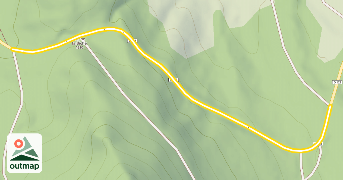 Map of Route du Col de la Biche
