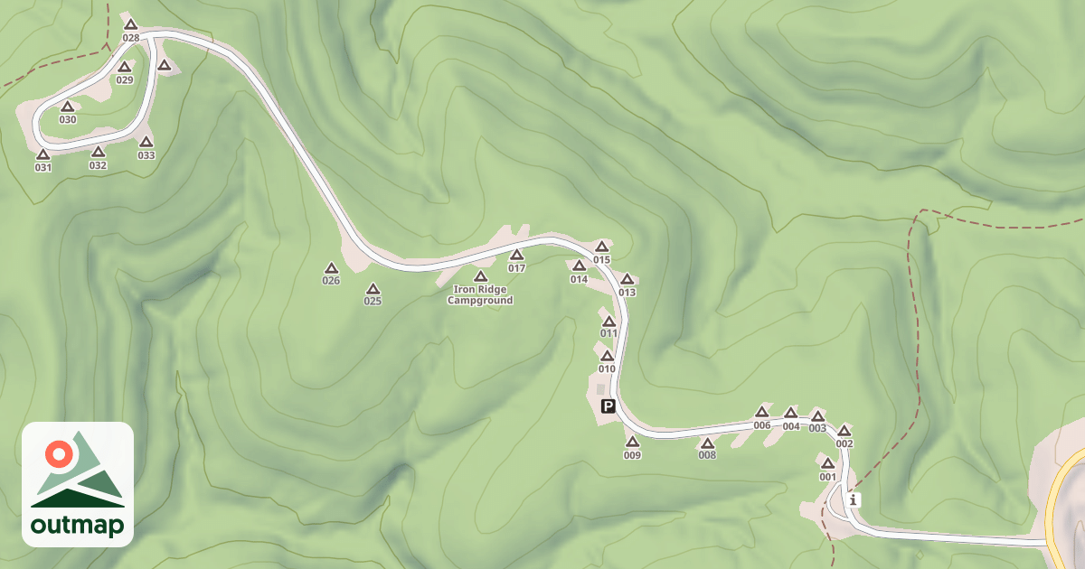 Map of IR VESUVIUS, IRON RIDGE