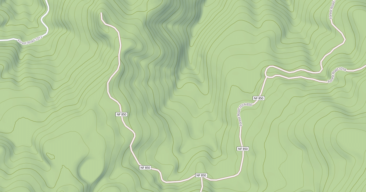 Map preview of PINNACLE PEAK SPUR ROAD