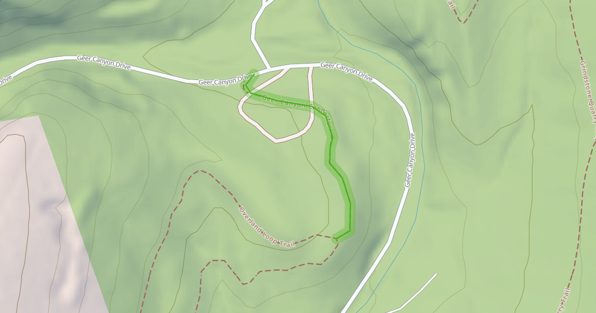 Map preview of Geer Canyon Connector