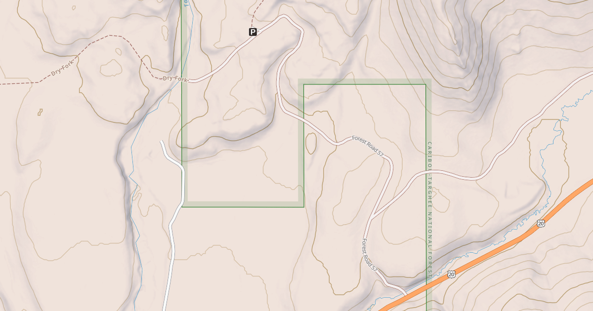 Map preview of TARGHEE CREEK