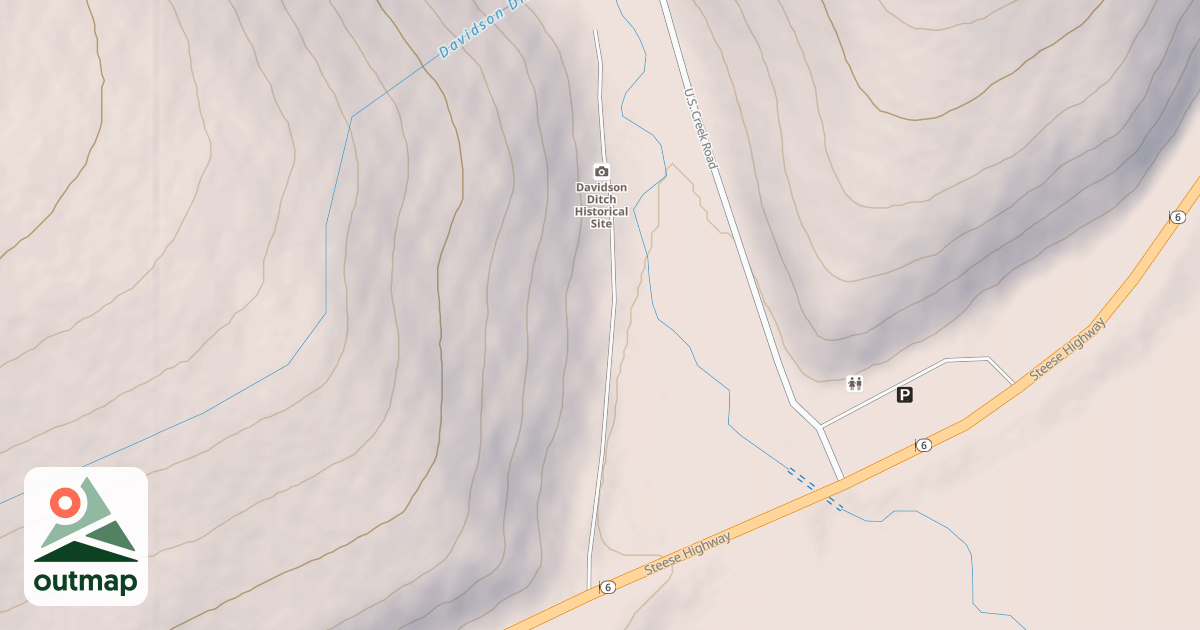 Map of Davidson Ditch Access