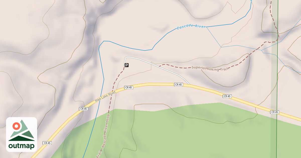 Map of CASCADE RIVER PARKING