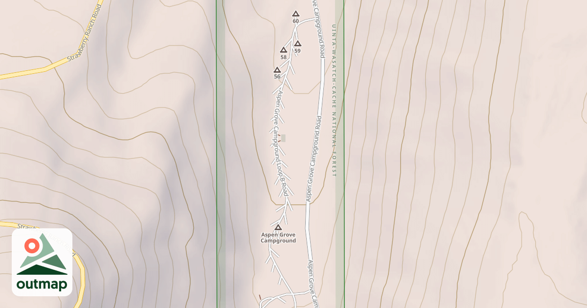 Map of ASPEN GROVE CAMPGROUND LOOP B