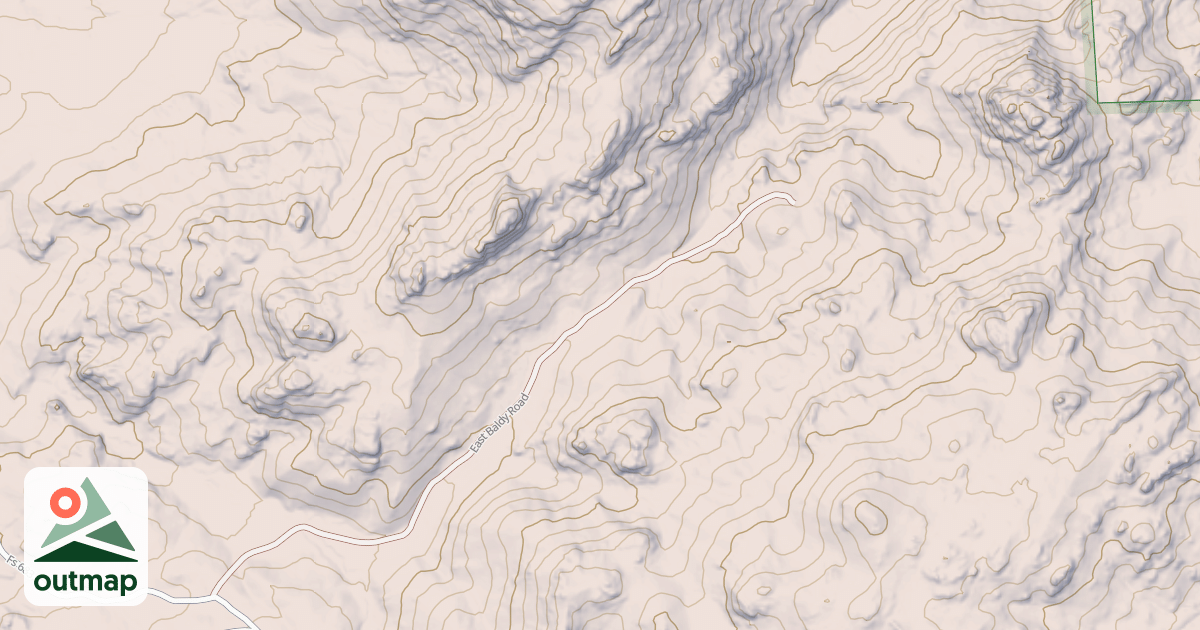 Map of EAST BALDY
