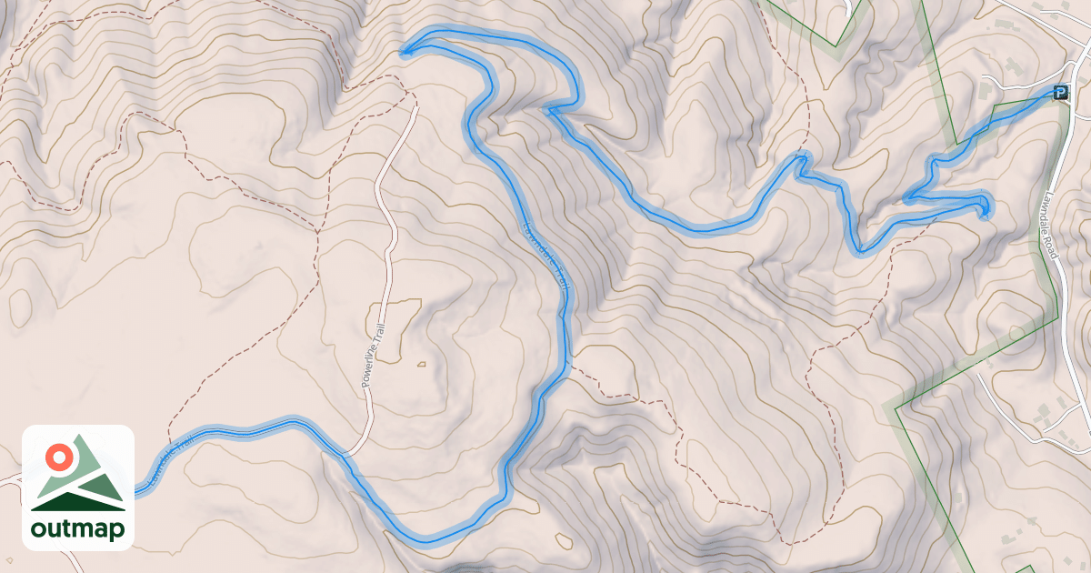 Map of Lawndale Trail