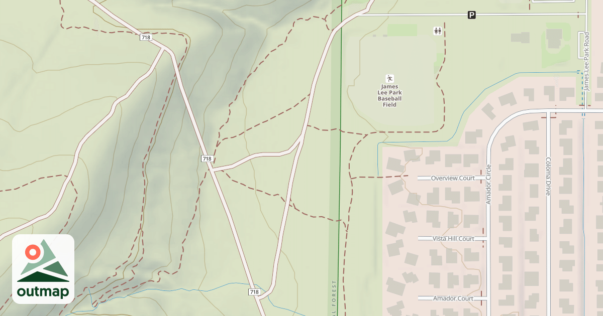 Map of WILDLIFE PEAK ROAD
