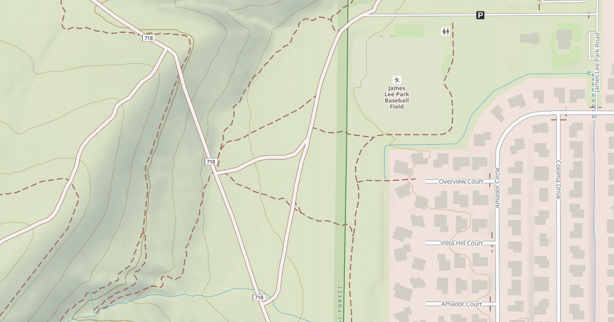 Map preview of WILDLIFE PEAK ROAD
