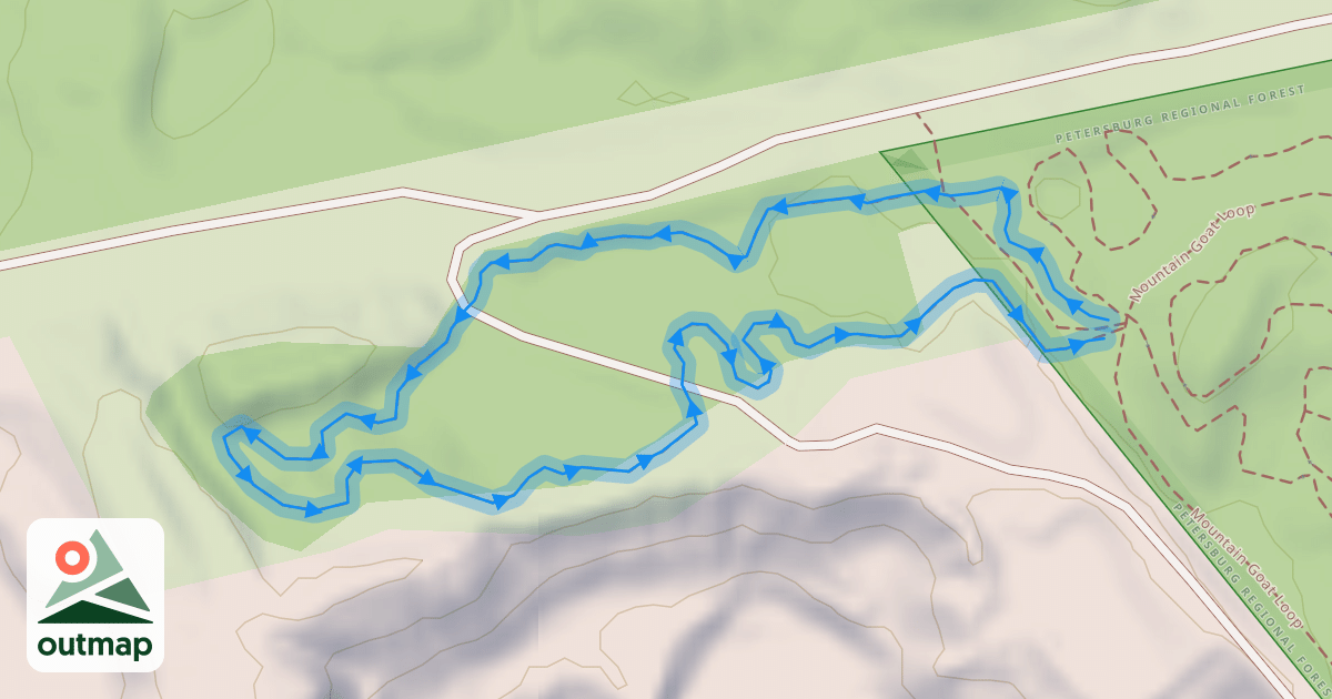 Map of Arriscraft Trail 🟦