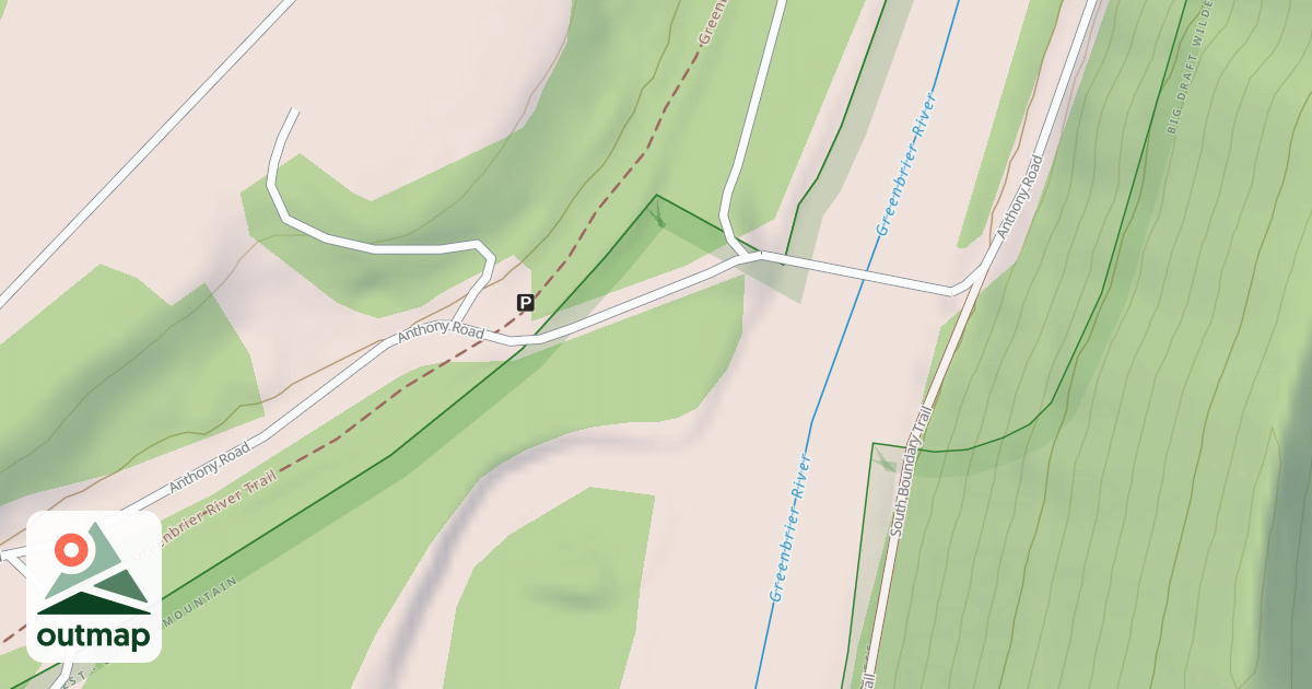 Map of ANTHONY BOAT LAUNCH