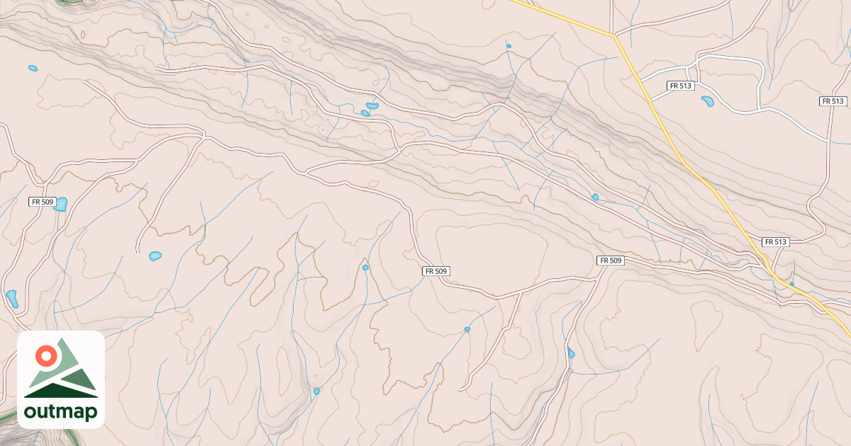 Map of GLADE CANYON