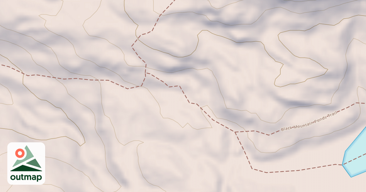 Map of Black Mountain Pond Trail Section 3